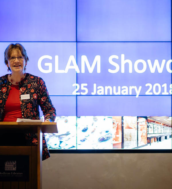 Professor Anne Trefethen giving presentation